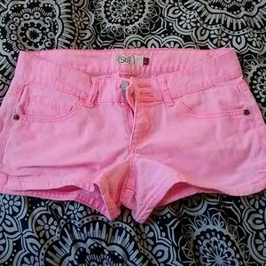 Pink shorts